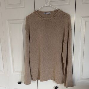 Zara Women's Beige Crewneck Sweater